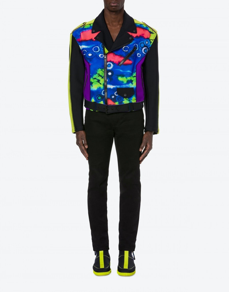 Moschino TIE DYE PRINT NYLON ELASTANE SCUBA BIKER outlook