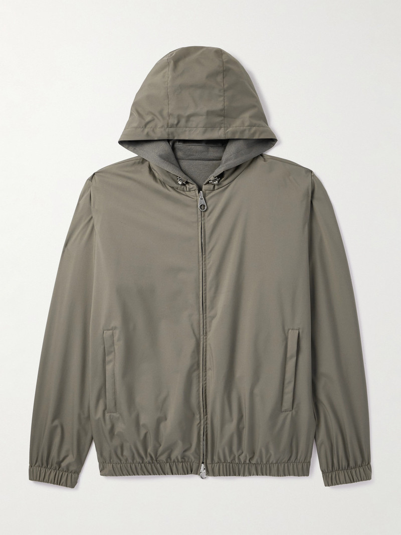 Reversible Storm System® Windmate® Shell and Cashmere Hooded Bomber Jacket 1