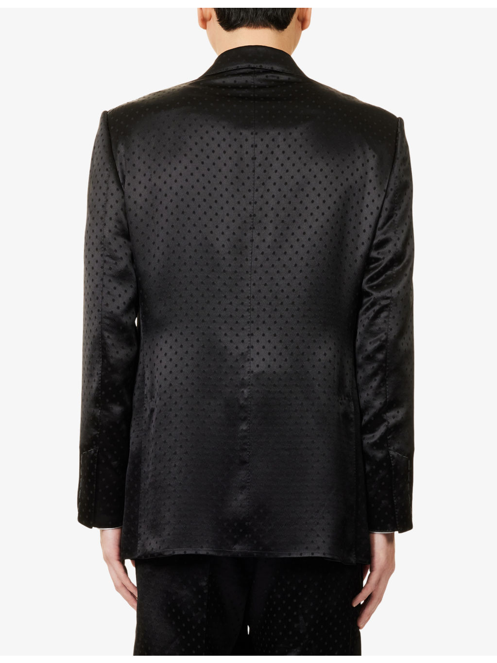 Jacquard Double-Breasted Silk-Blend Jacket - 4