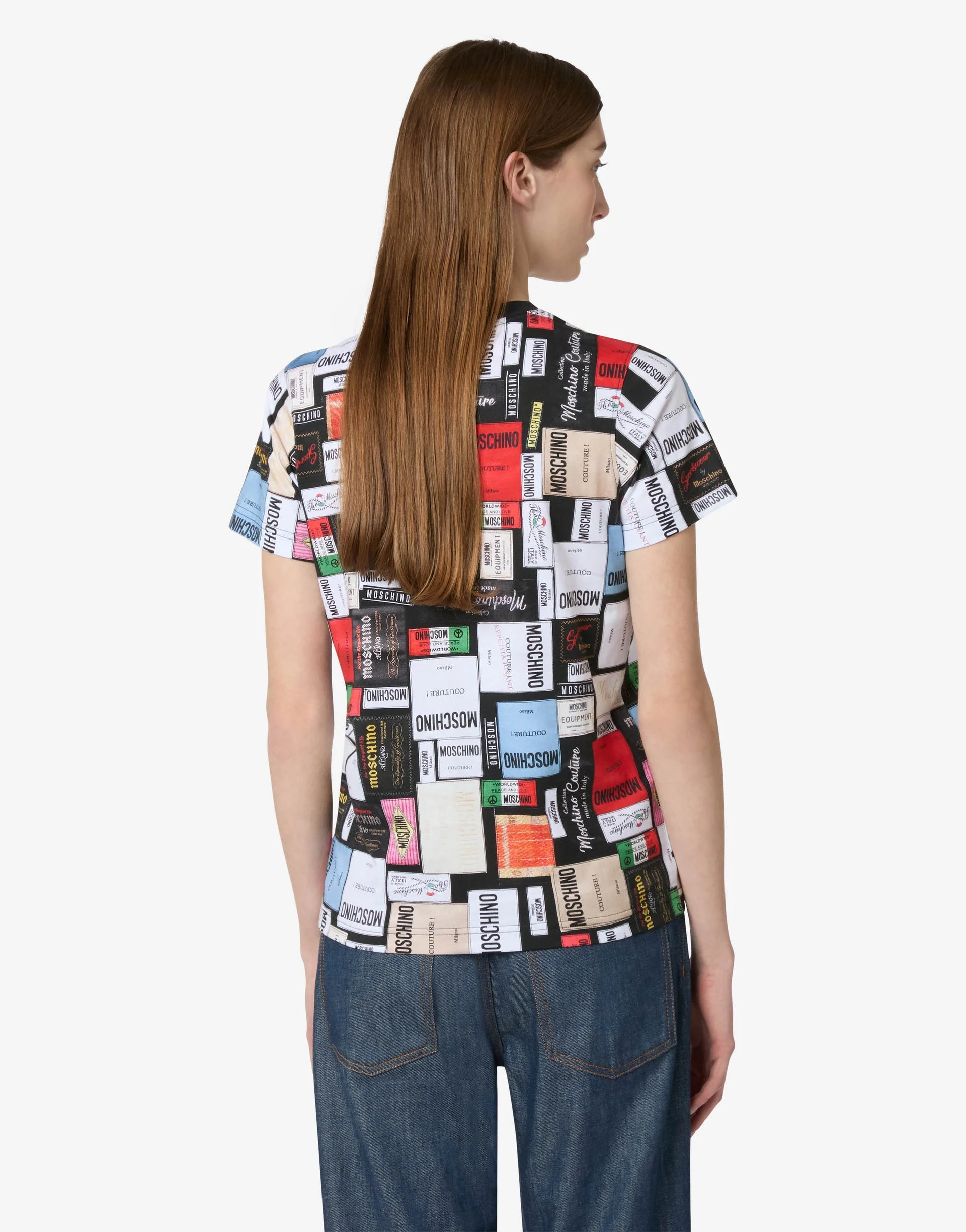 PRINTED ORGANIC COTTON JERSEY T-SHIRT - 1