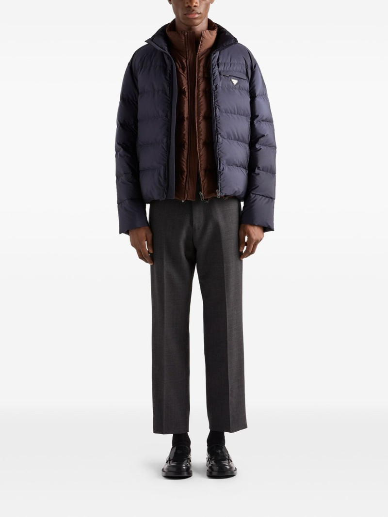 Prada stand-up collar medium-weight jacket outlook