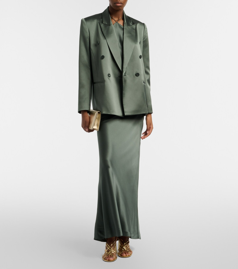 Double-breasted silk blazer 6