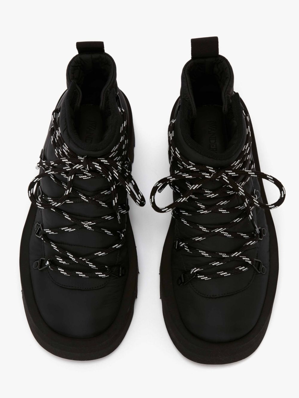 FABRIC PADDED LACE UP BOOTS - 4