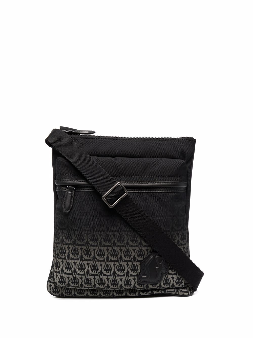 monogram-print messenger bag - 1