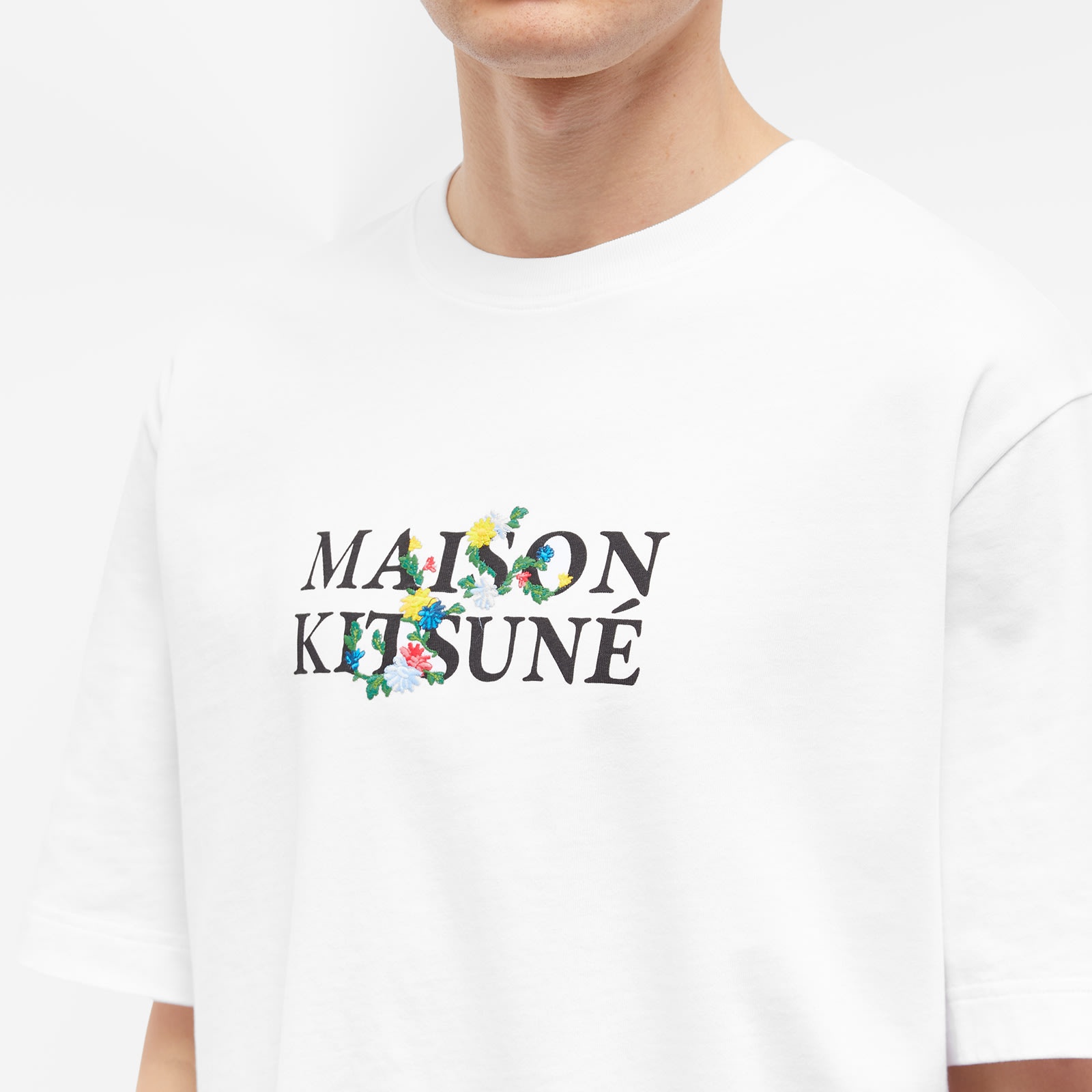 Maison Kitsune Maison Kistune Flowers Oversize T-Shirt - 5
