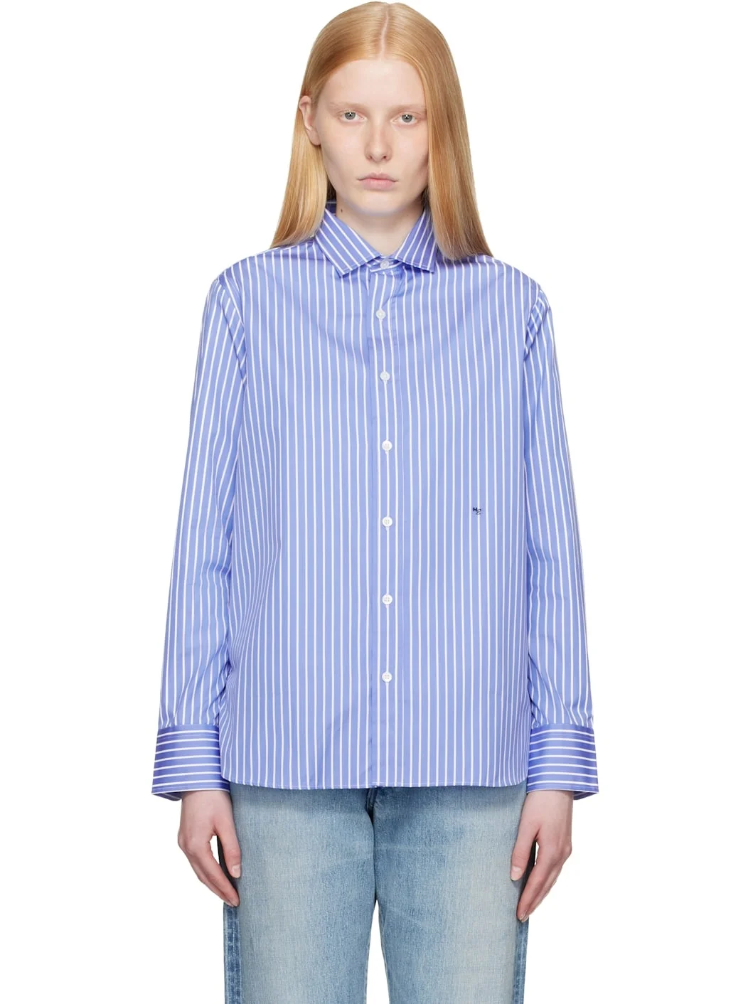 Blue Classic Stripe Shirt - 1