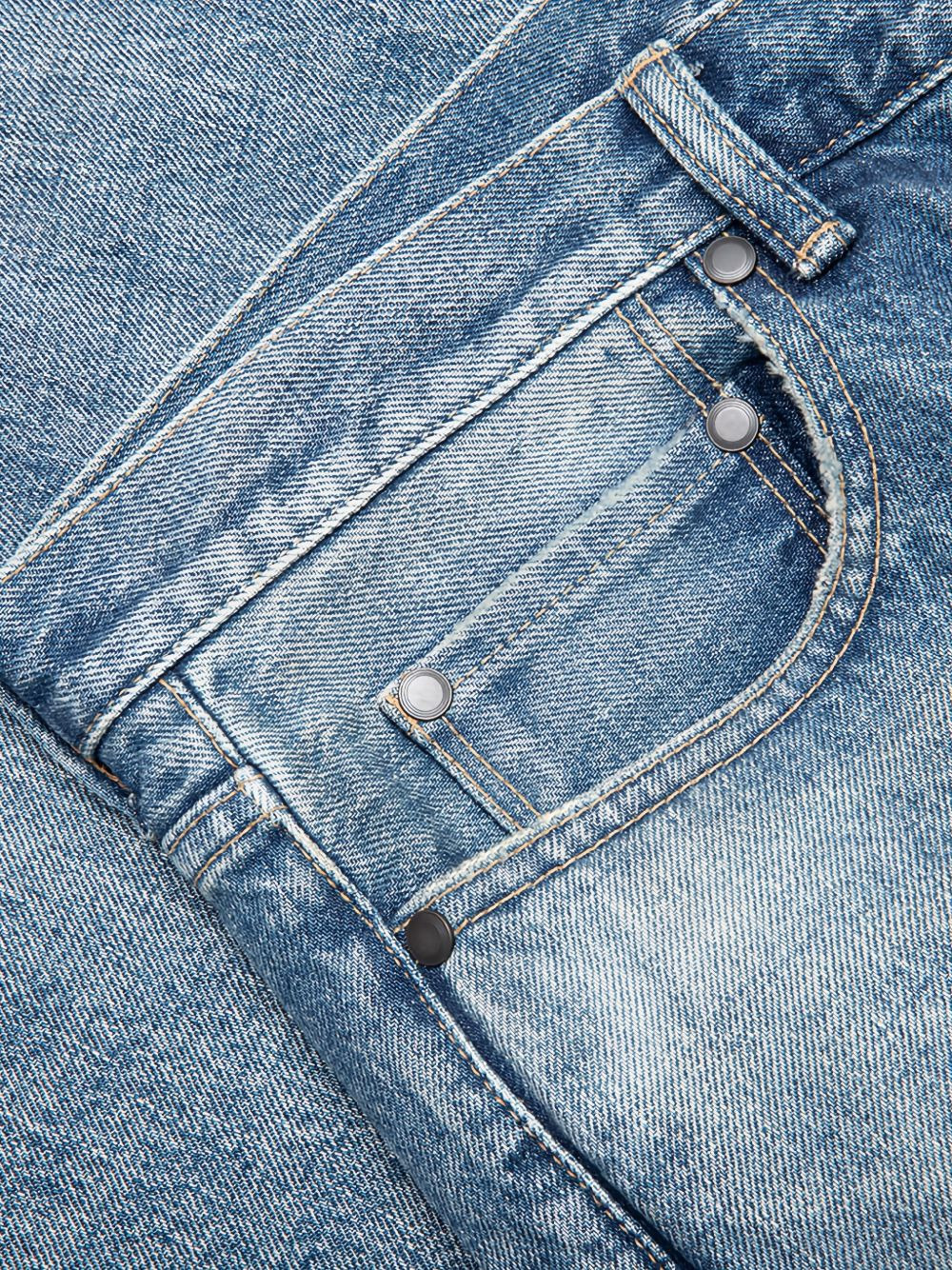 The Daze paint-splatter frayed-detail jeans - 3