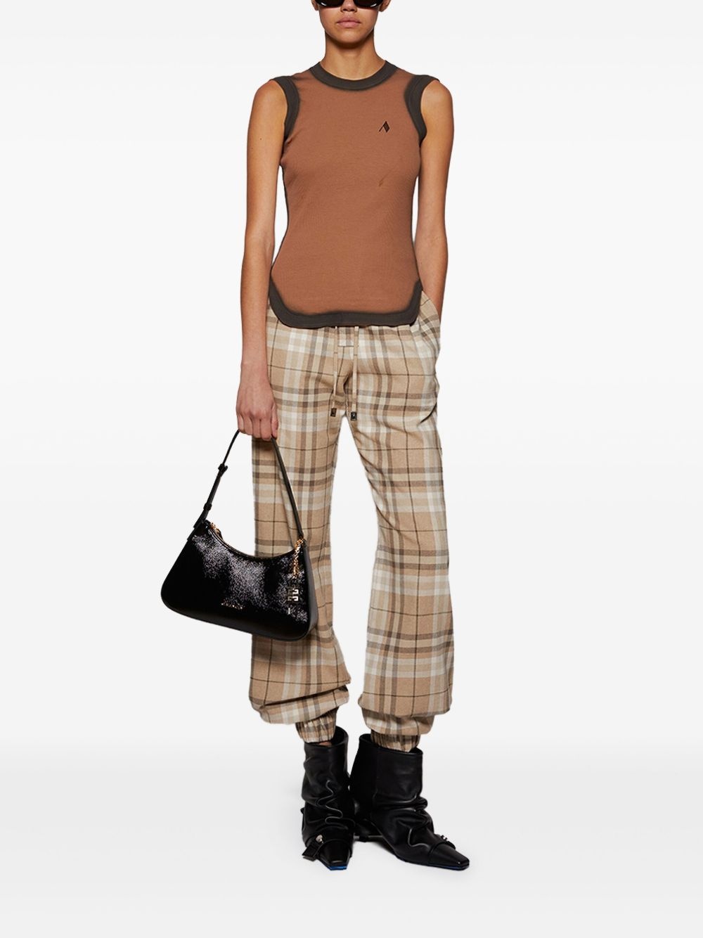 checked lounge trousers - 2