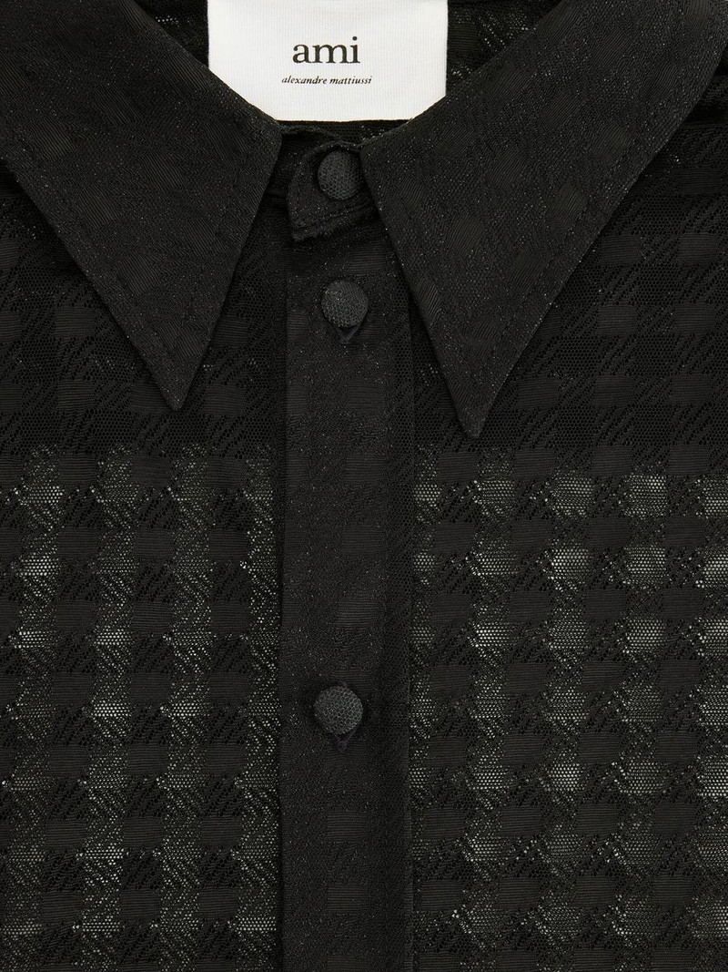 semi-sheer long-sleeve shirt 4