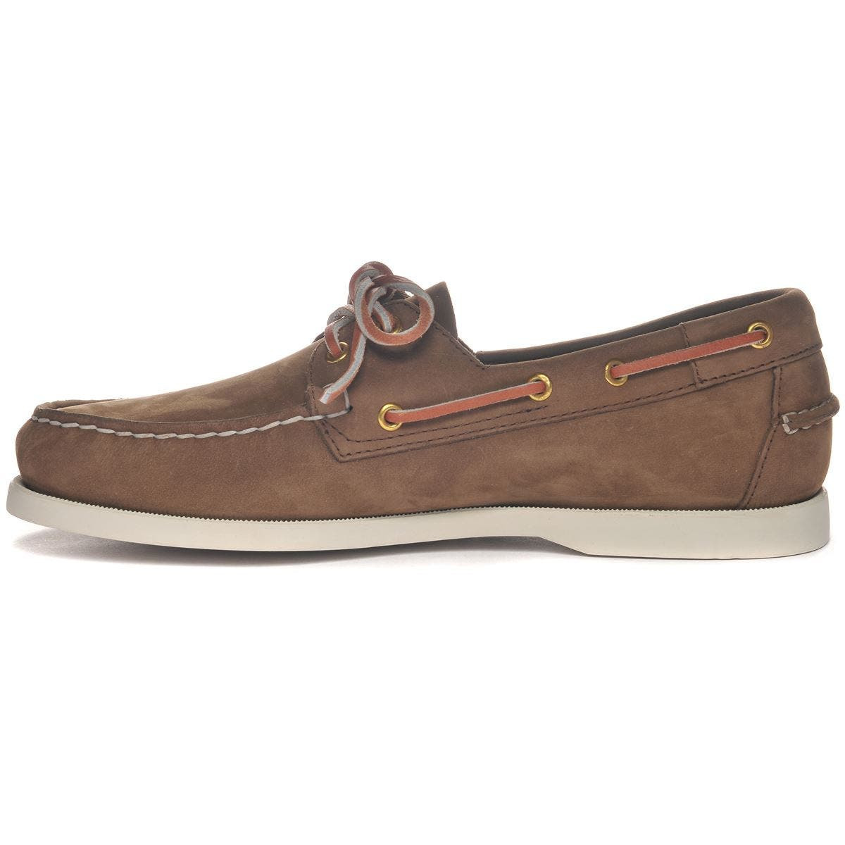 Sebago Docksides Portland Nubuck Boat Shoes in Brown Dk-Yellow Gold at Nordstrom - 3
