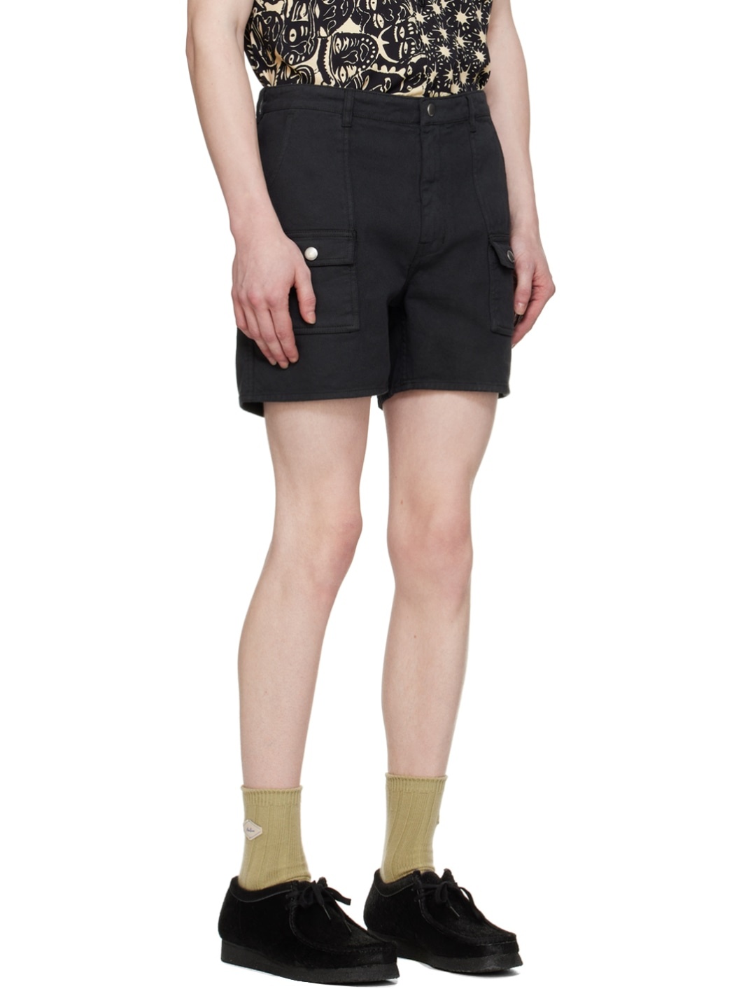Black Pocket Shorts - 2