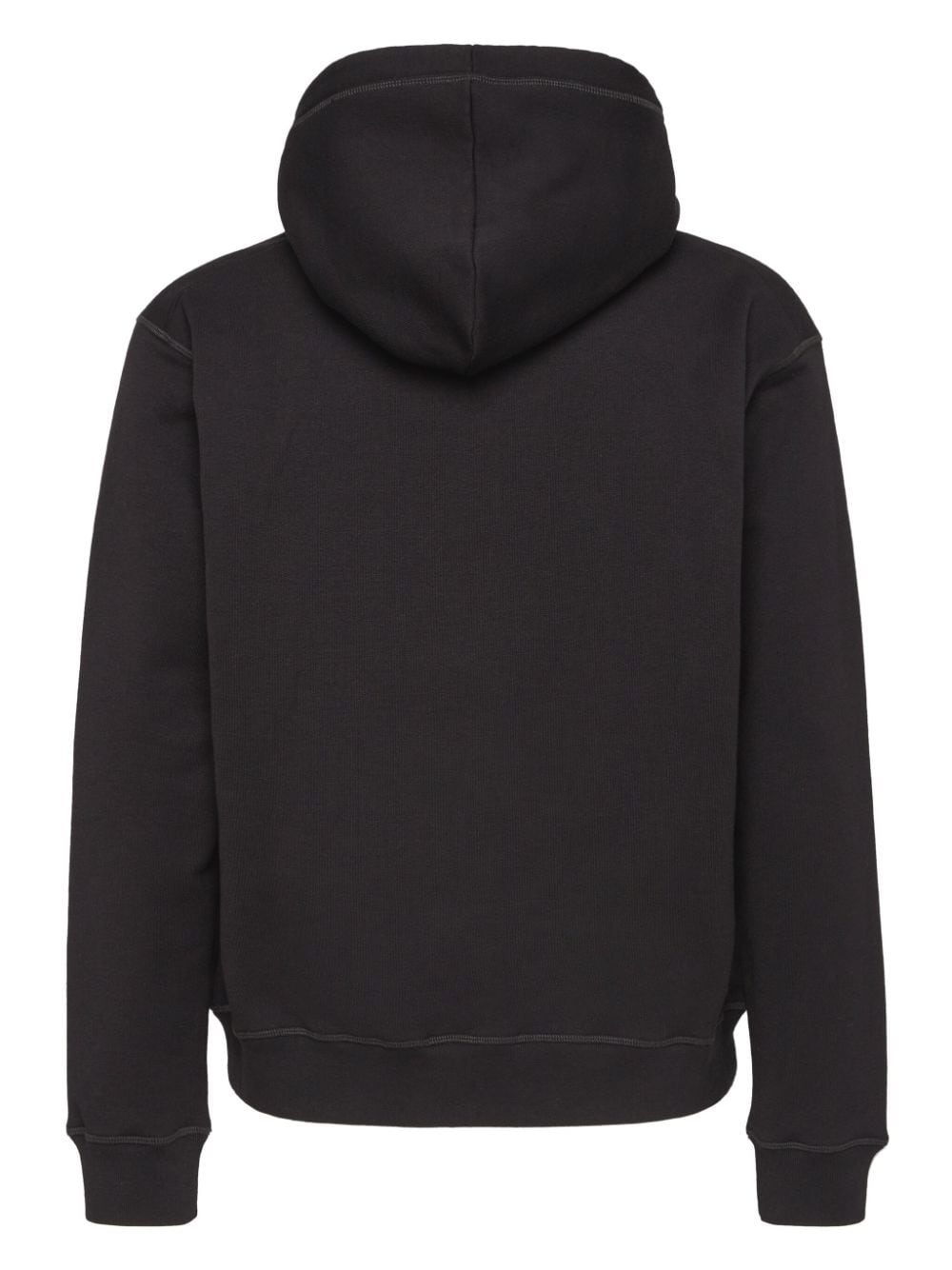 logo-print cotton hoodie - 2