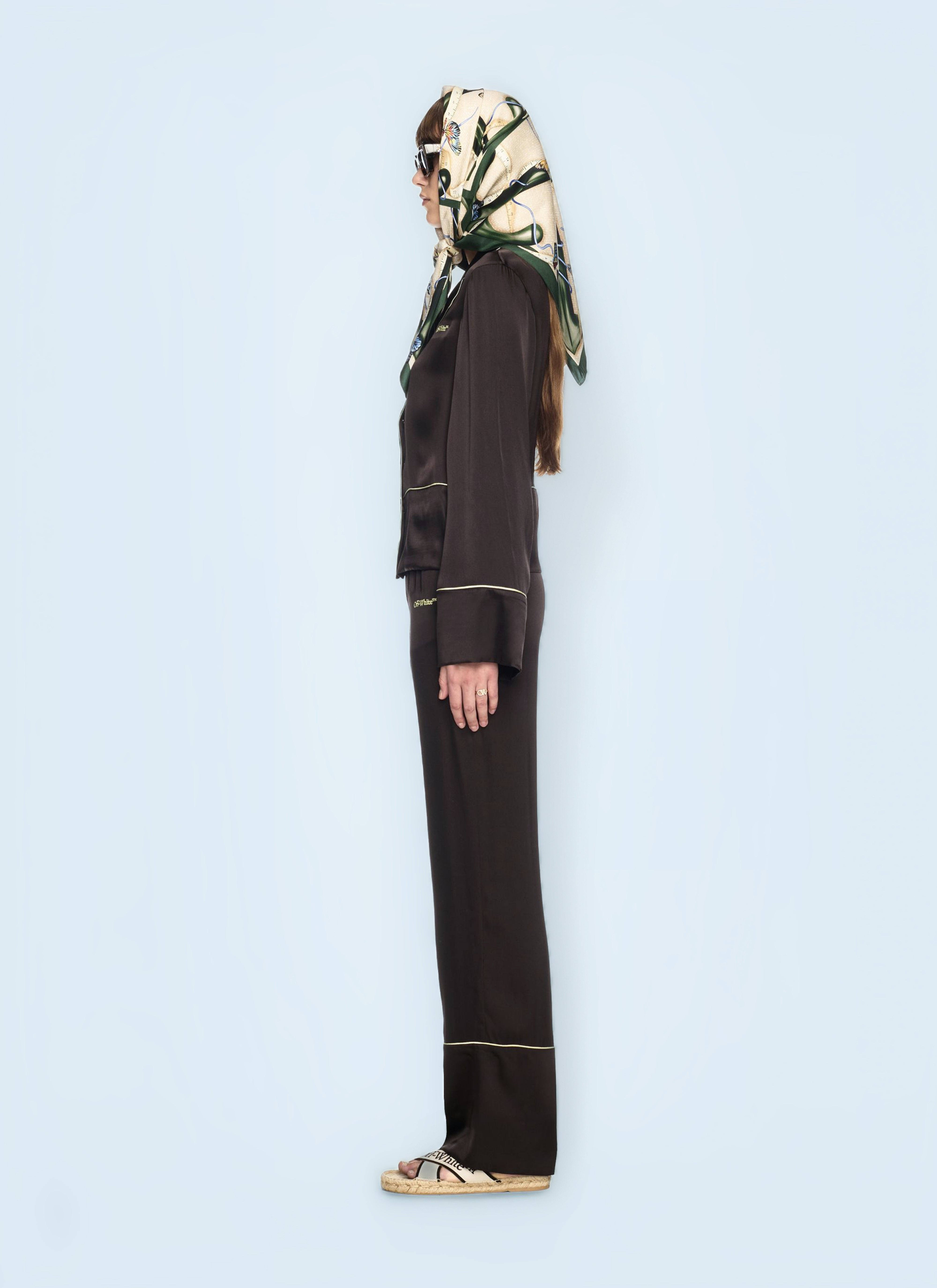 Off White Women Satin Shirt - 2