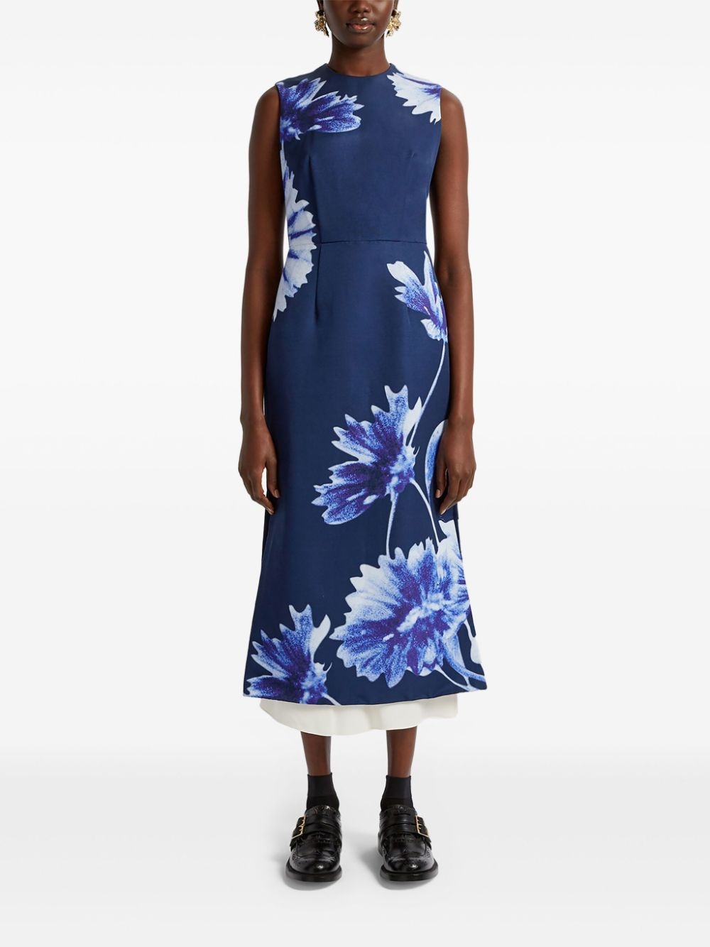 sleeveless midi dress - 2
