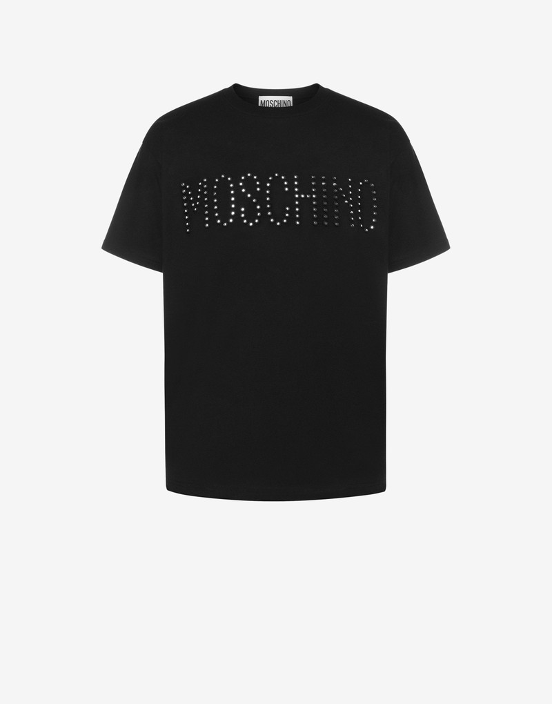 EMBROIDERED MIRRORS ORGANIC JERSEY T-SHIRT 1