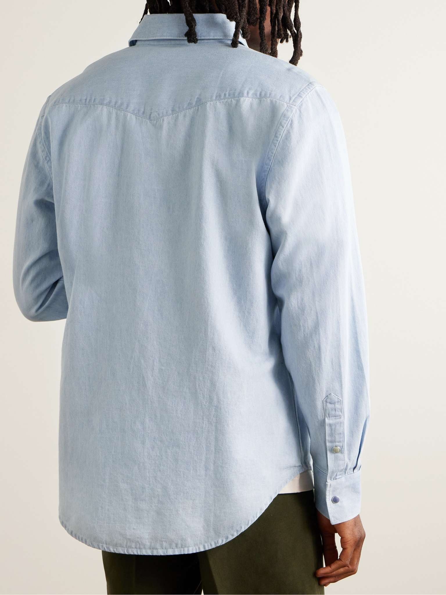 Cotton-Chambray Western Shirt - 3