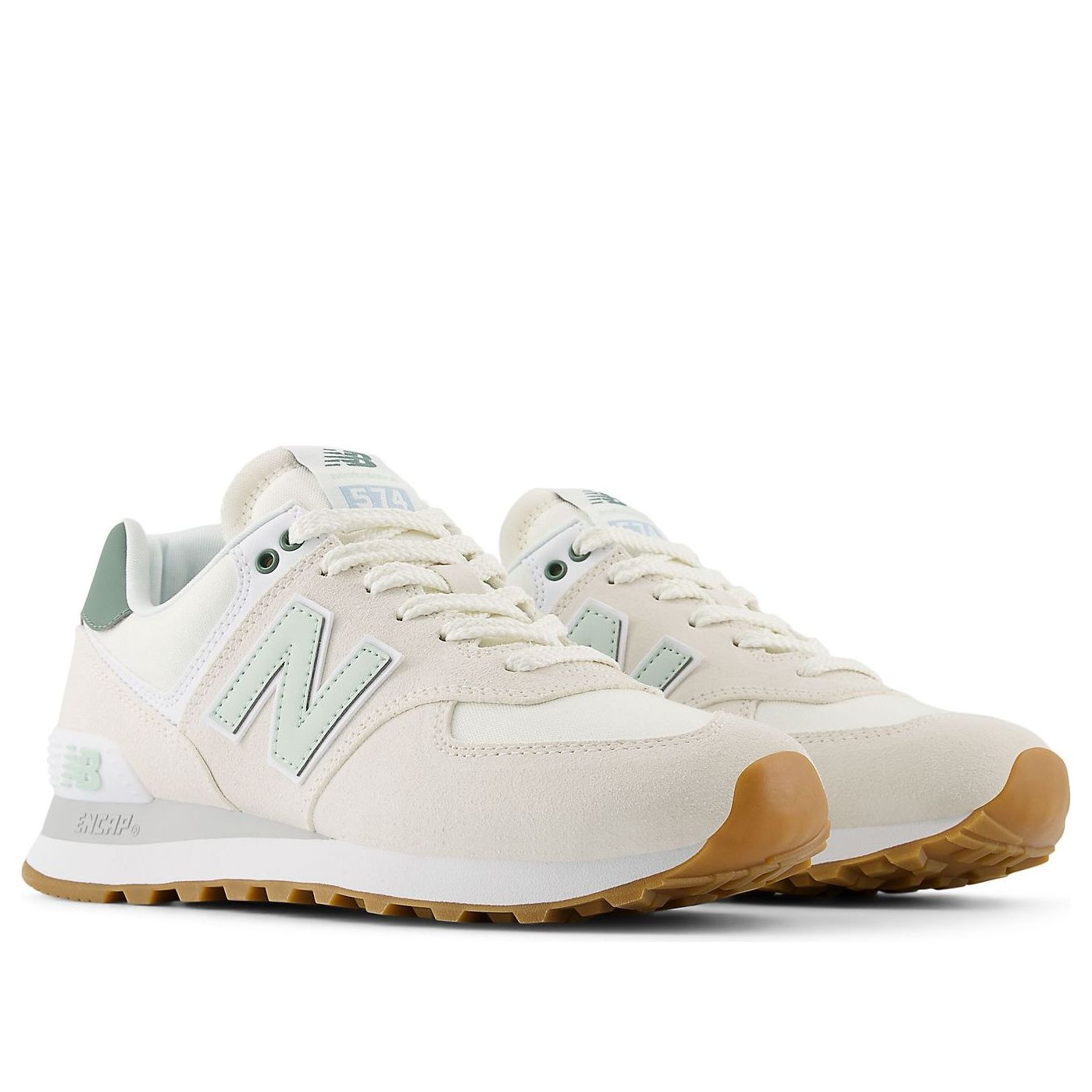 (WMNS) New Balance 574 Core 'Sea Salt New Spruce' WL574CGR - 3