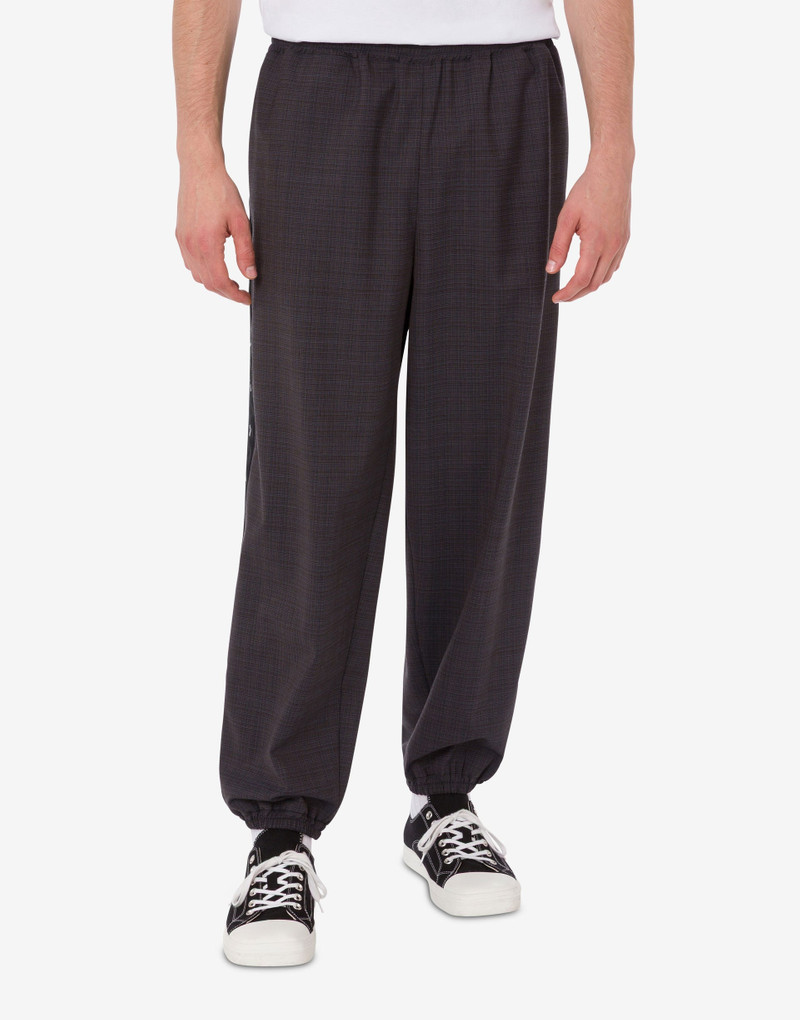 STRETCH WOOL BLEND TROUSERS 1