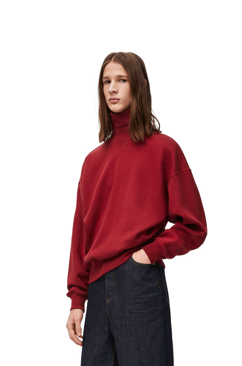 High neck sweatshirt in cotton 3