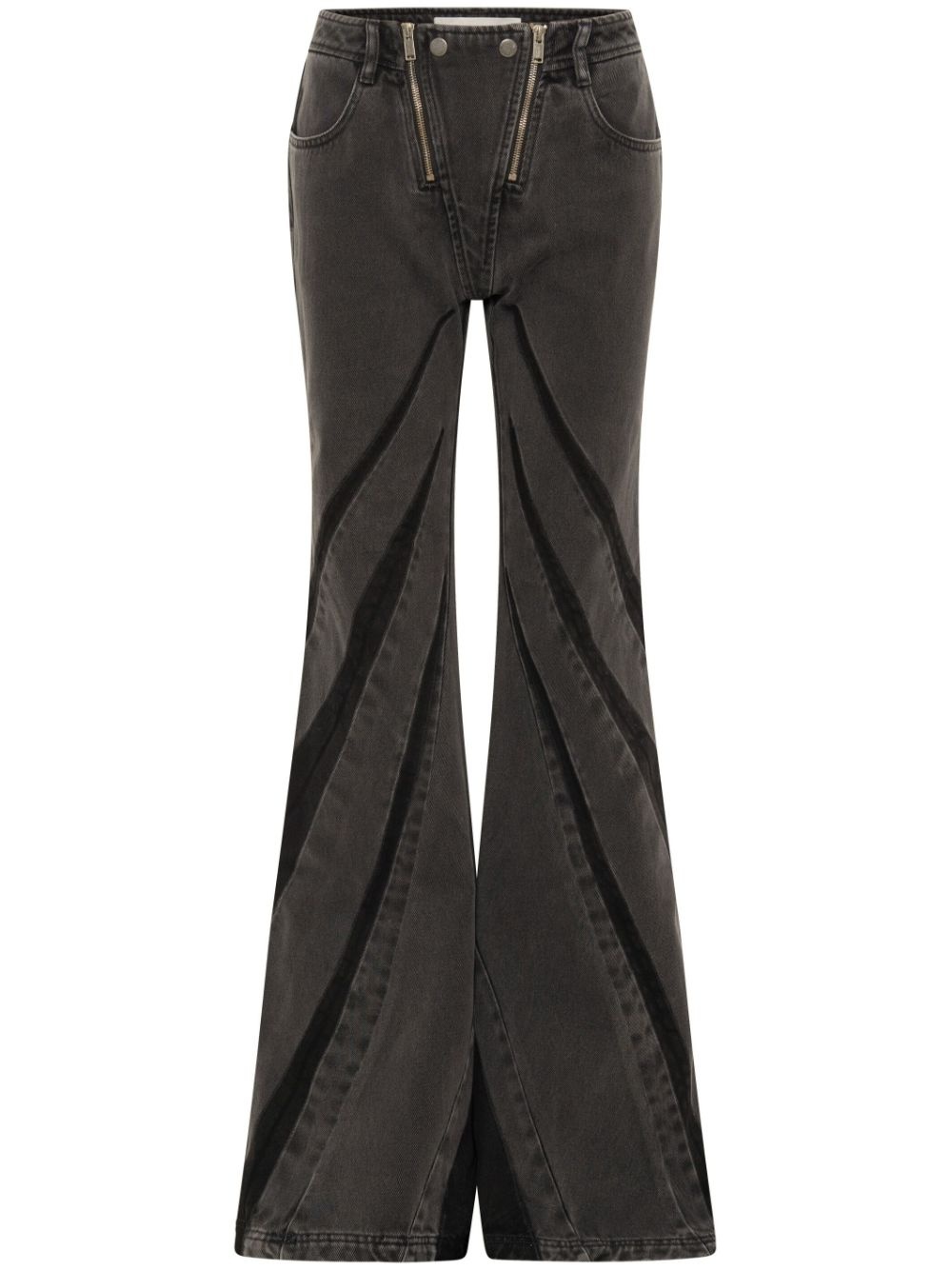 Darted flared jeans - 1