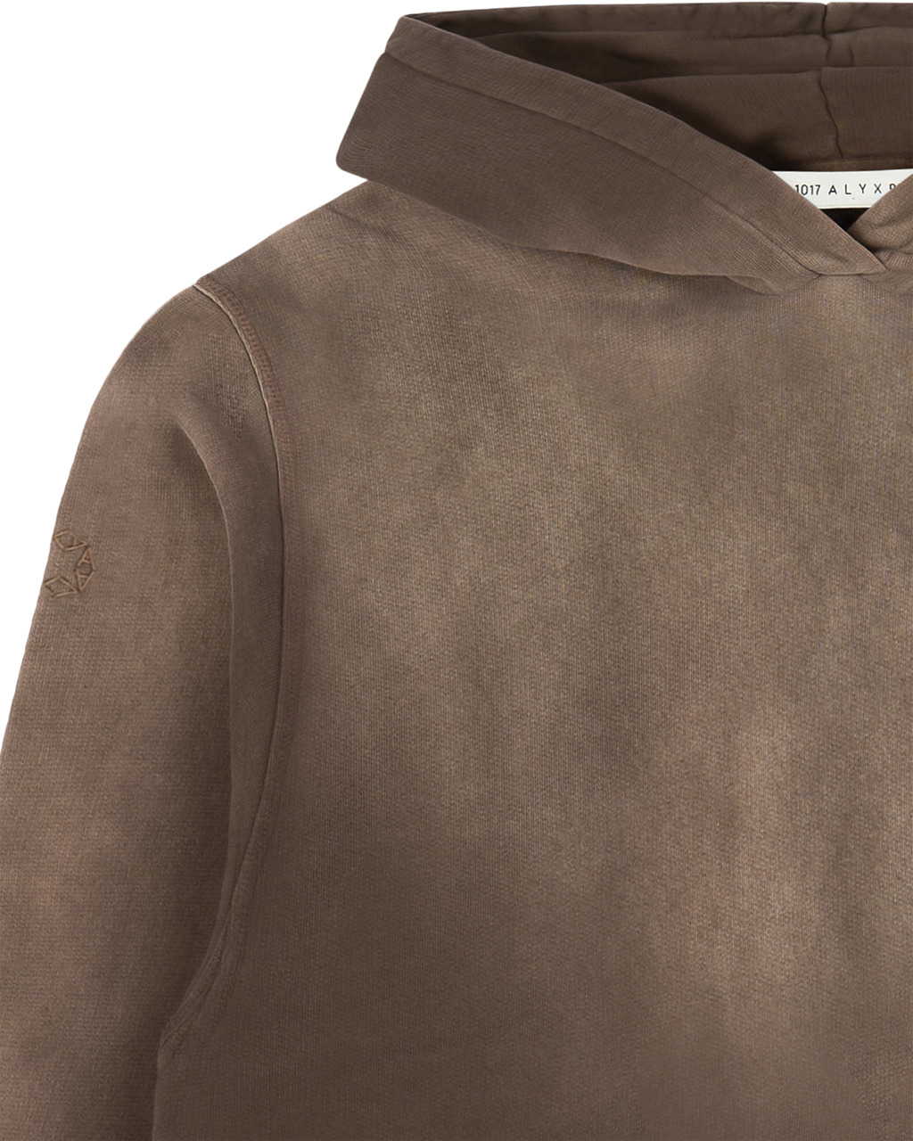 BROWN GARMENT DYE BOXY HOODIE - 3