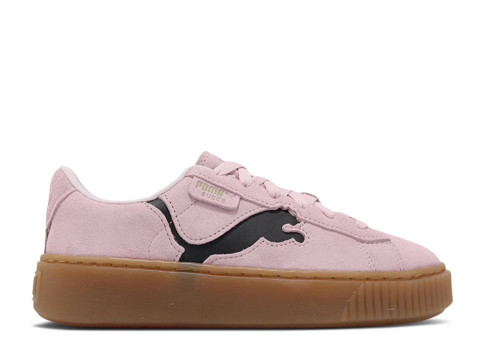WMNS SUEDE PLATFORM 'CUTOUT - PEARL PINK BLACK' - 1