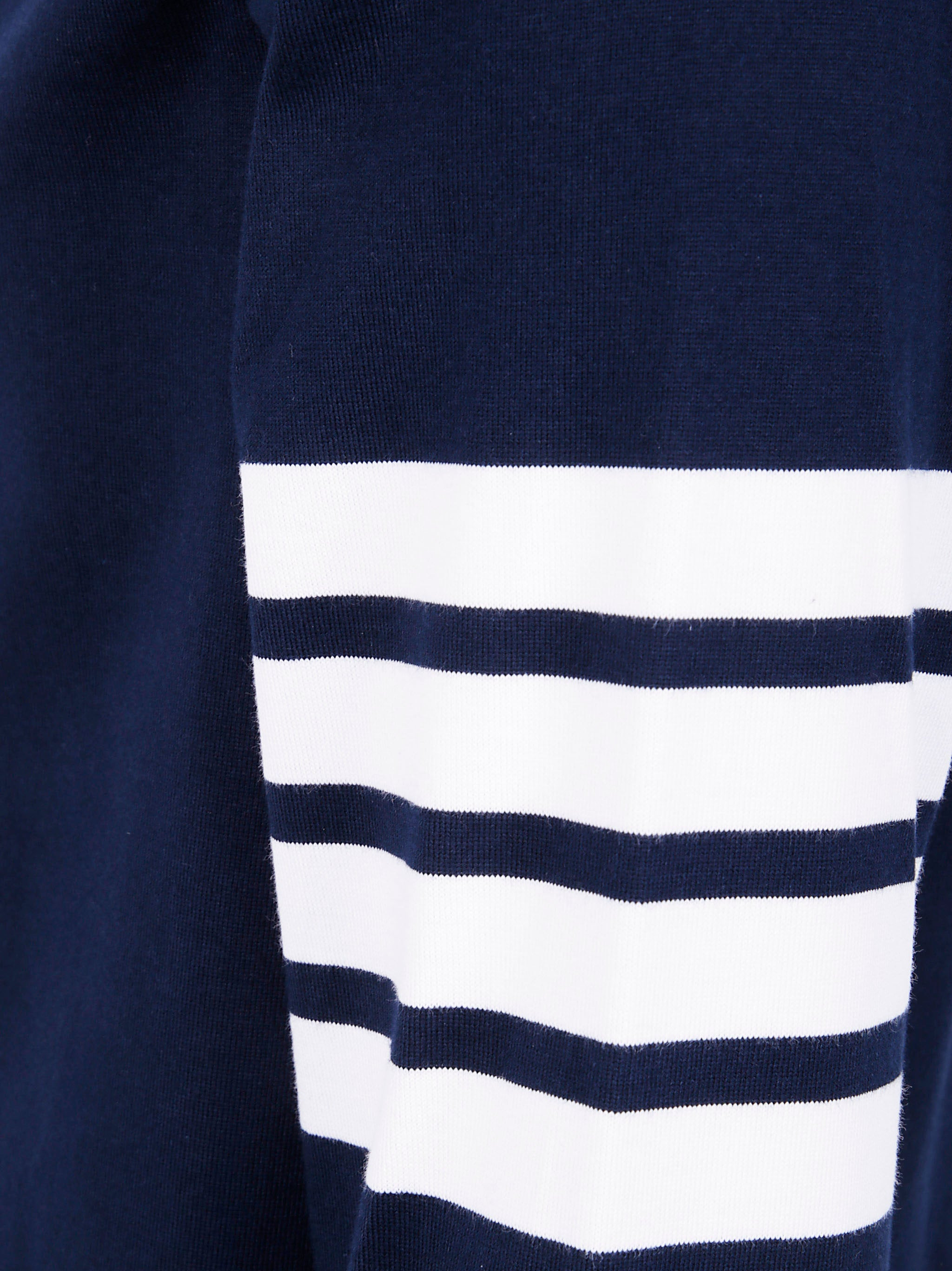 Thom Browne Men Classic Fit Long Sleeve Rugby In Med Weight Jersey With Eng 4 Bar - 7