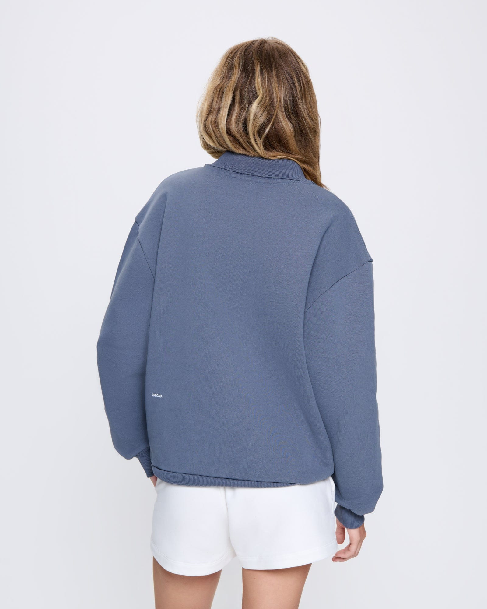 Womens DNA Heavyweight Polo Sweatshirt - Atmosphere Grey - 4