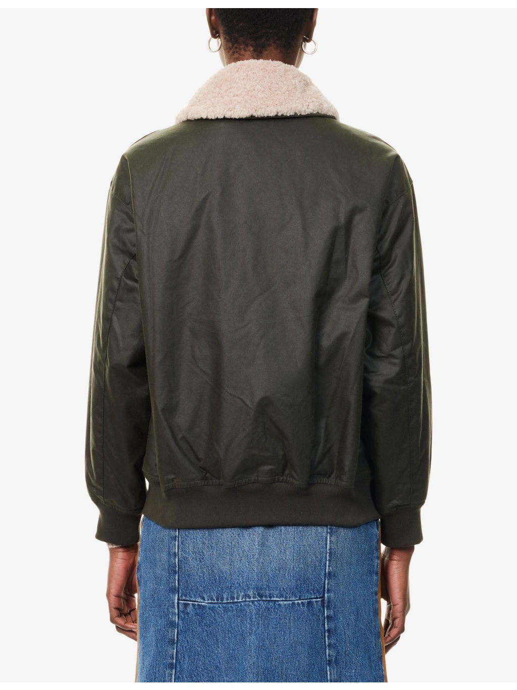 Maxine Faux-Fur-Collar Waxed-Cotton Jacket - 4