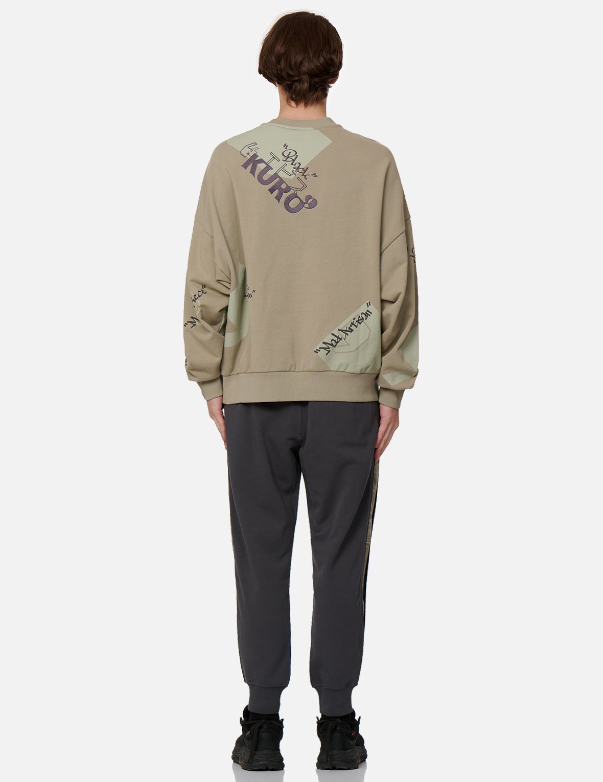 Quotation Mark Print Sweatshirt - 5