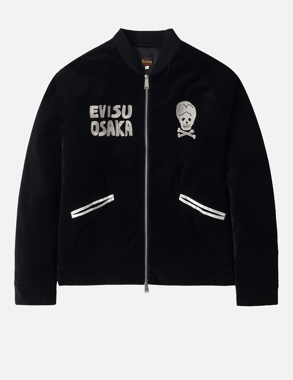 Vintage Velvet Regular Fit Padded Souvenir Jacket - 4