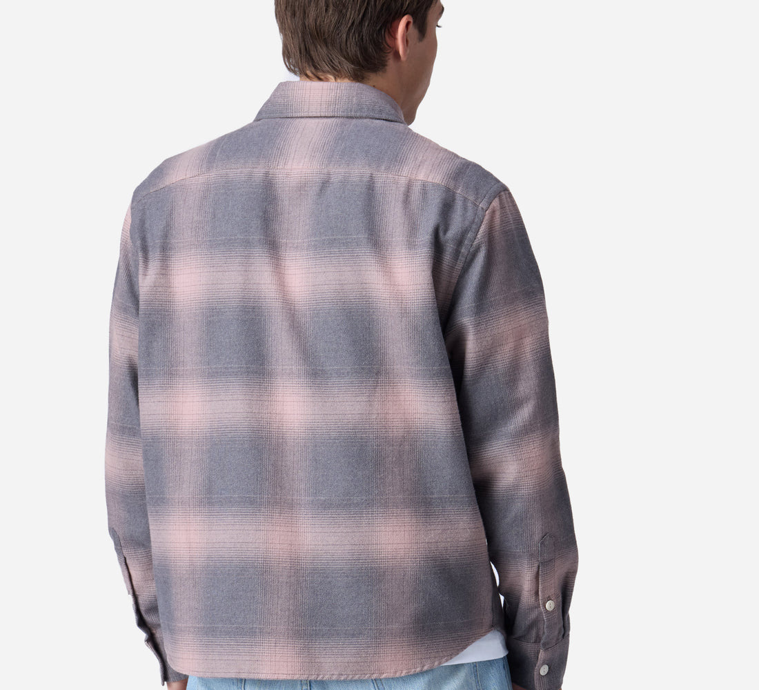 Utility Flannel - Mauve Ombre - 2