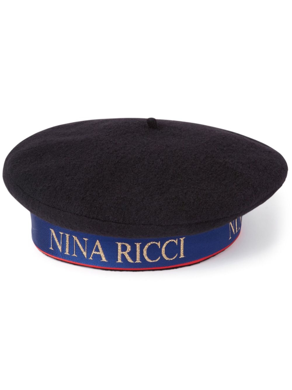 logo wool beret - 1