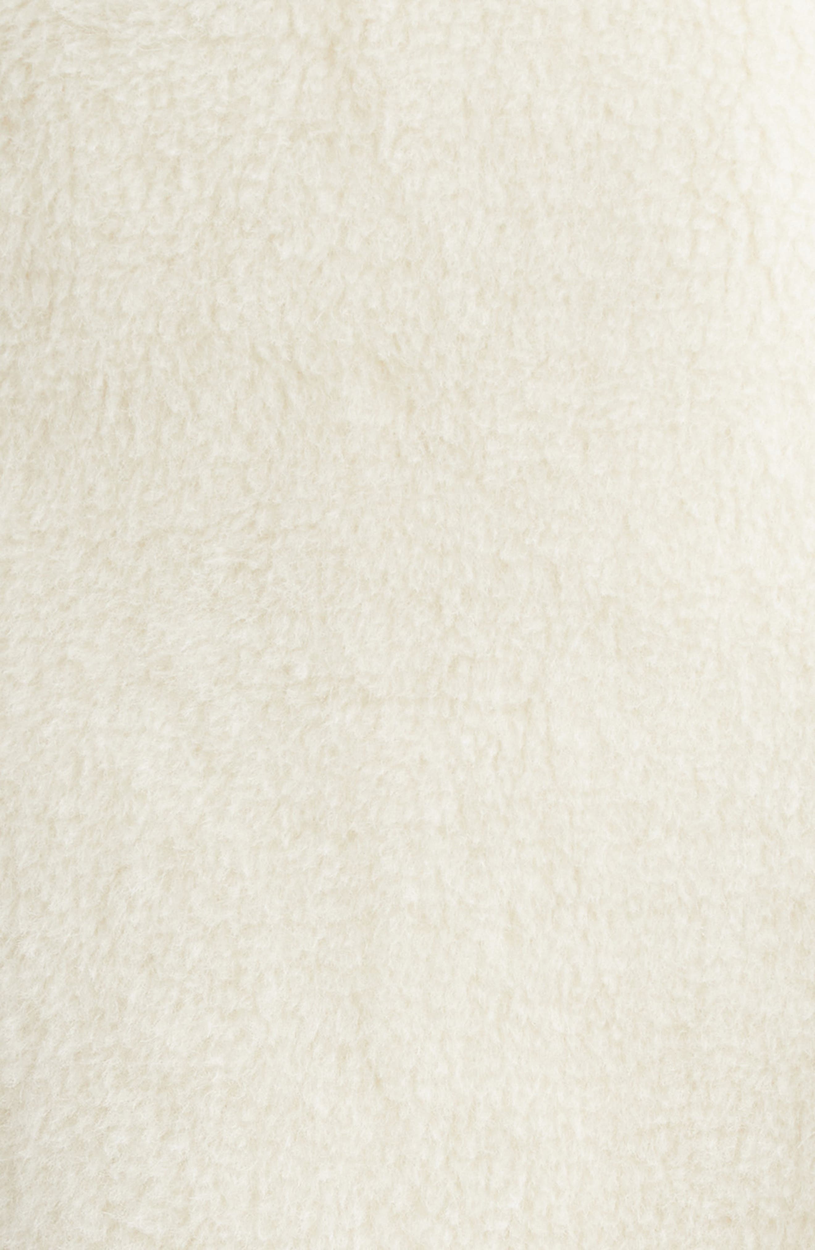 Max Mara Tedgirl Oversize Double Breasted Alpaca Blend Coat in White at Nordstrom - 5
