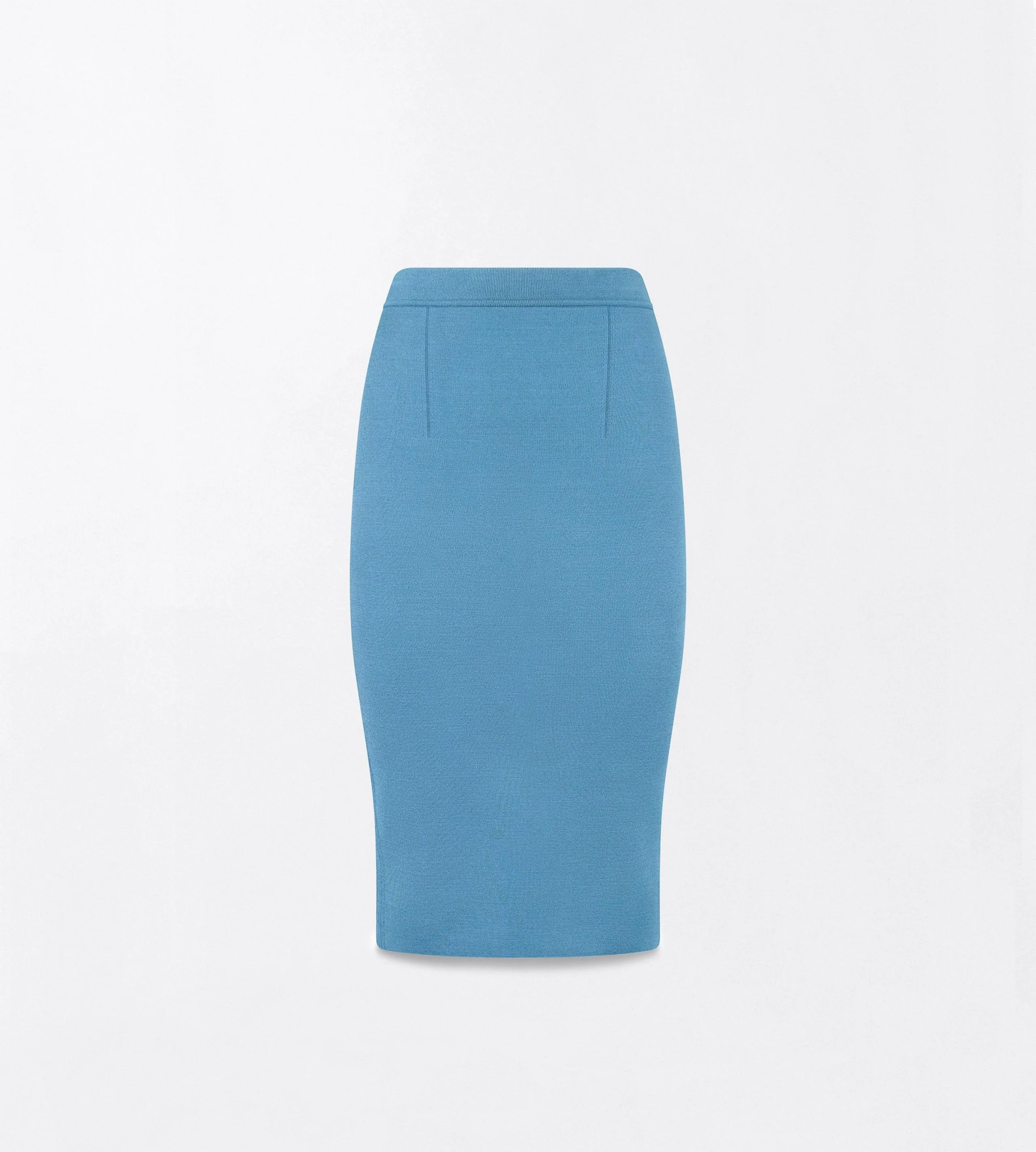 KNEE-LENGTH FITTED PENCIL SKIRT WITH SHAPING DETAILS - 1