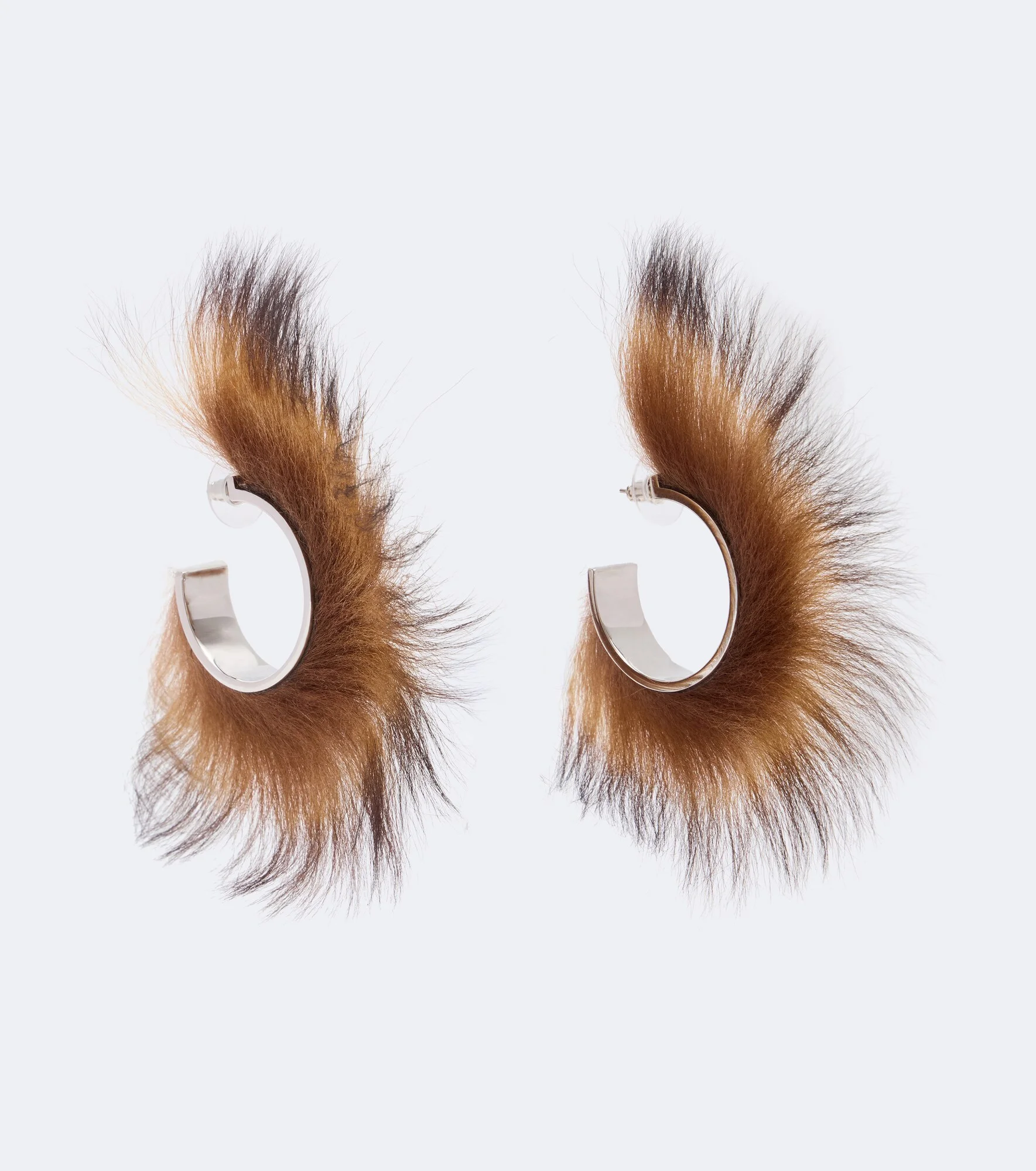 Shearling hoop earrings - 1