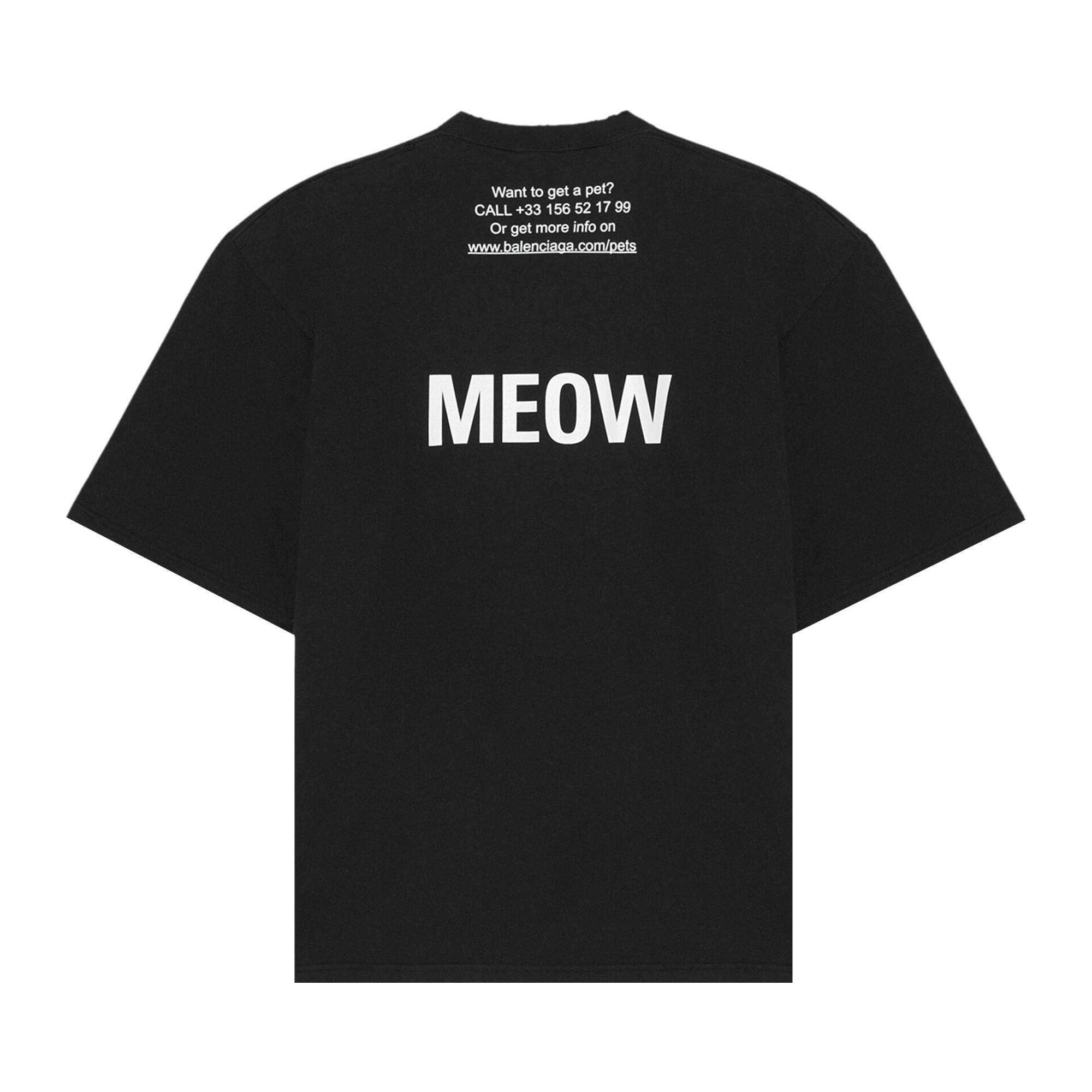 Balenciaga I Love Cats T-Shirt 'Black' - 2