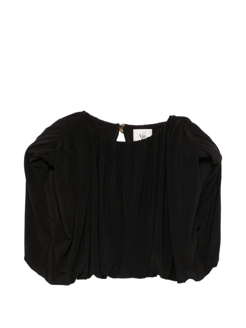 Lunaria padded-shoulder gathered top - 1