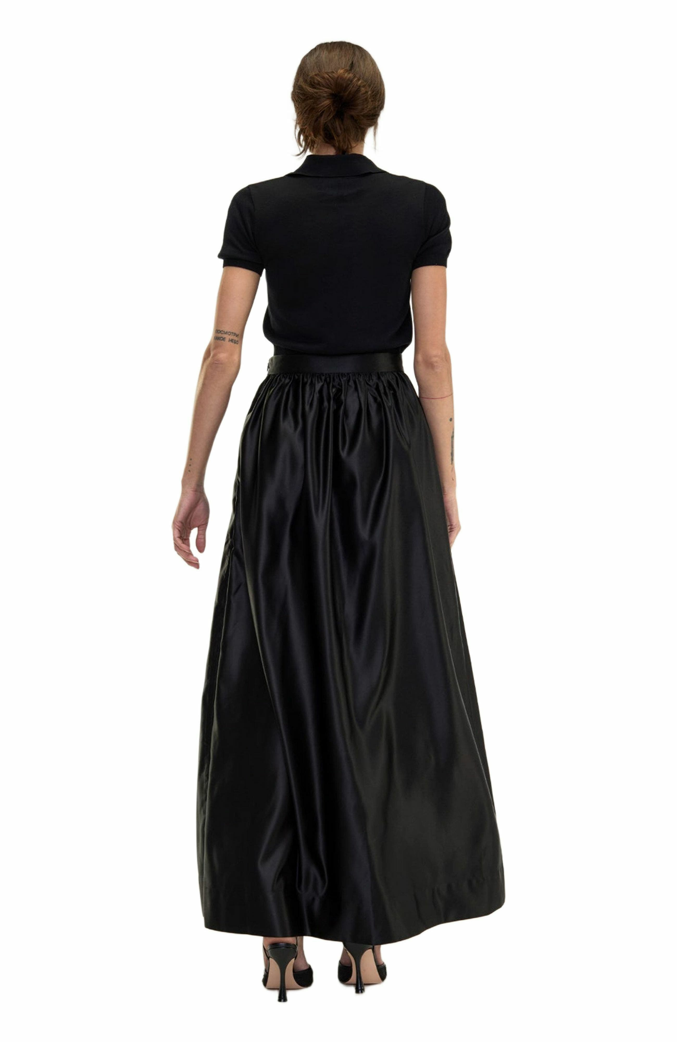 Cynthia Rowley Belle Maxi Skirt in Black at Nordstrom - 5