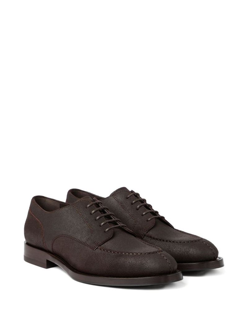 Brunello Cucinelli suede Derby shoes outlook