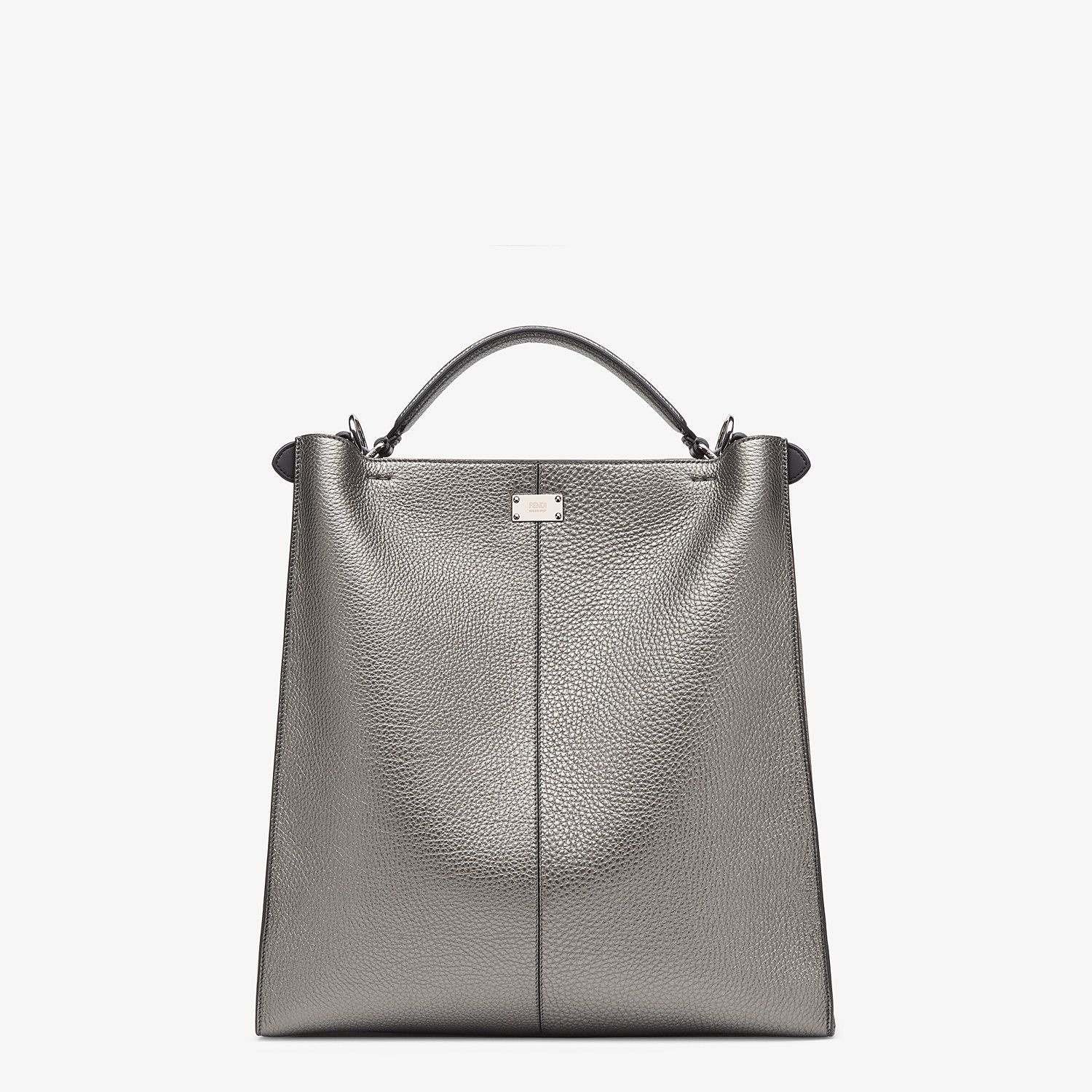 Gray leather bag - 4