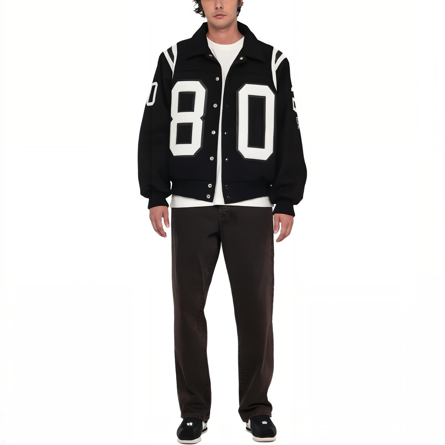 Stussy 80 Wool Varsity Jacket 'Black' 115713 - 3