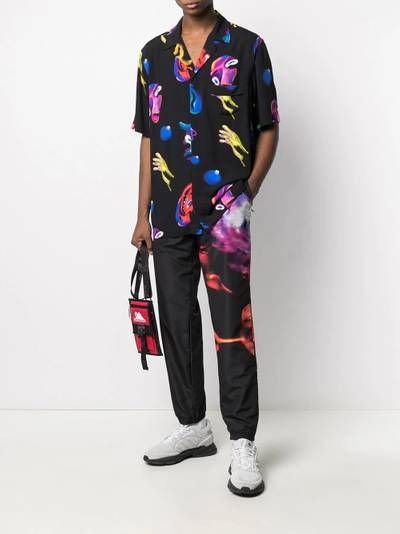 Marcelo Burlon County Of Milan flower print track pants outlook