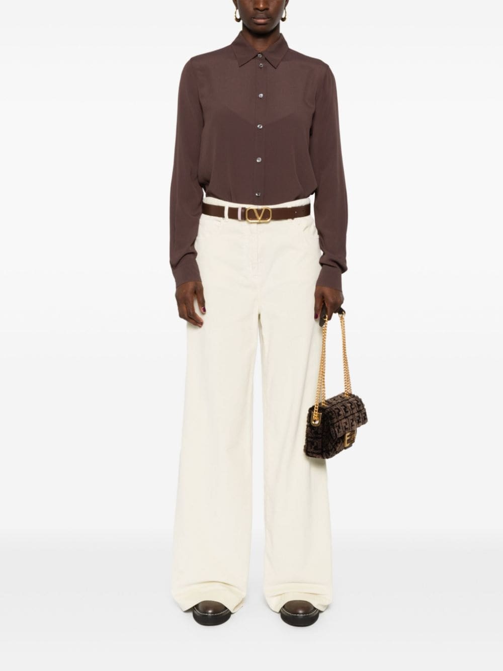 corduroy palazzo pants - 2