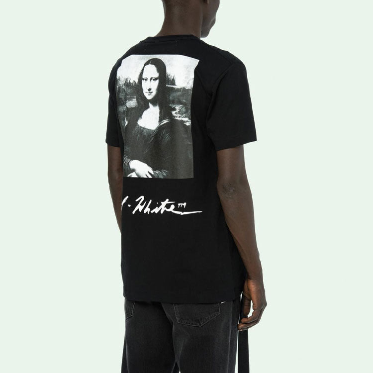 Off-White SS19 Tee Short Sleeve Mens Mona Lisa Normal Fit OMAA027S191850051020 - 6