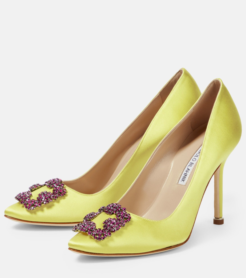 Hangisi 105 embellished satin pumps 5