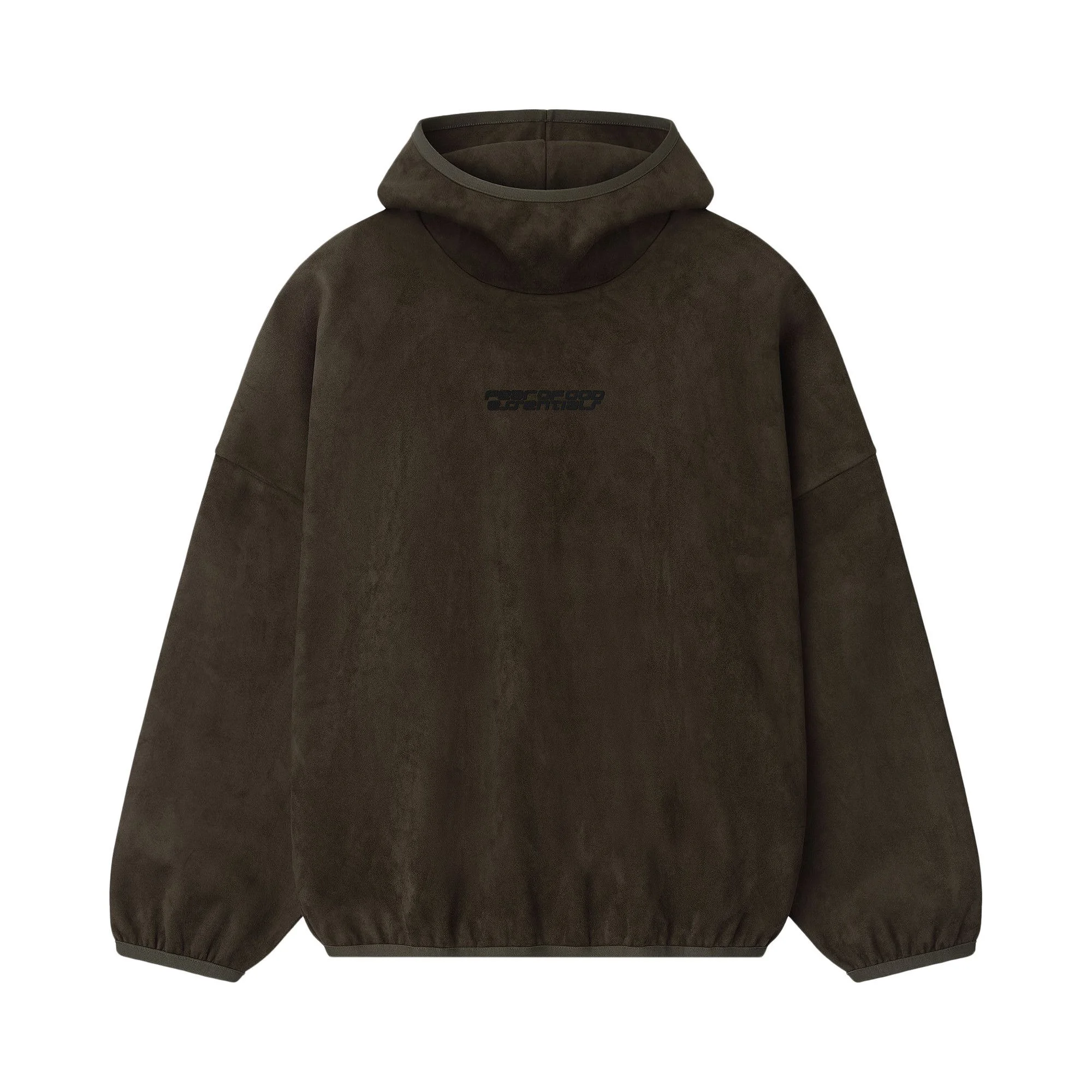 Fear of God Essentials Suede Fleece Modern Hoodie 'Brown' - 1