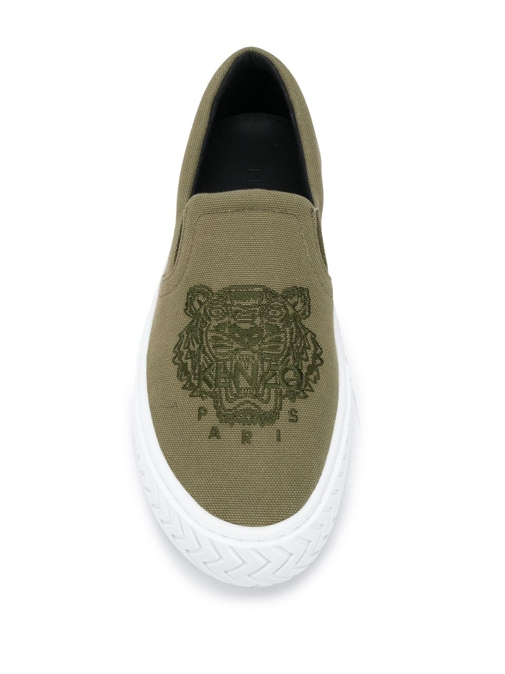 tiger motif plimsolls - 4