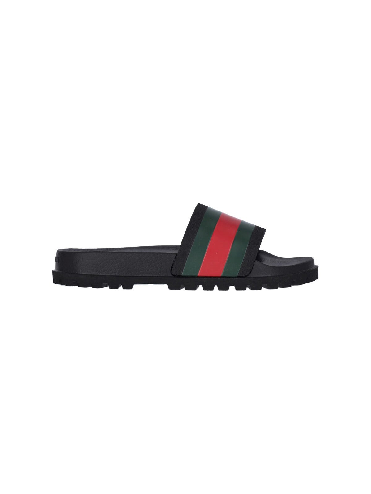 GUCCI - WEB RUBBER SLIDE - 1