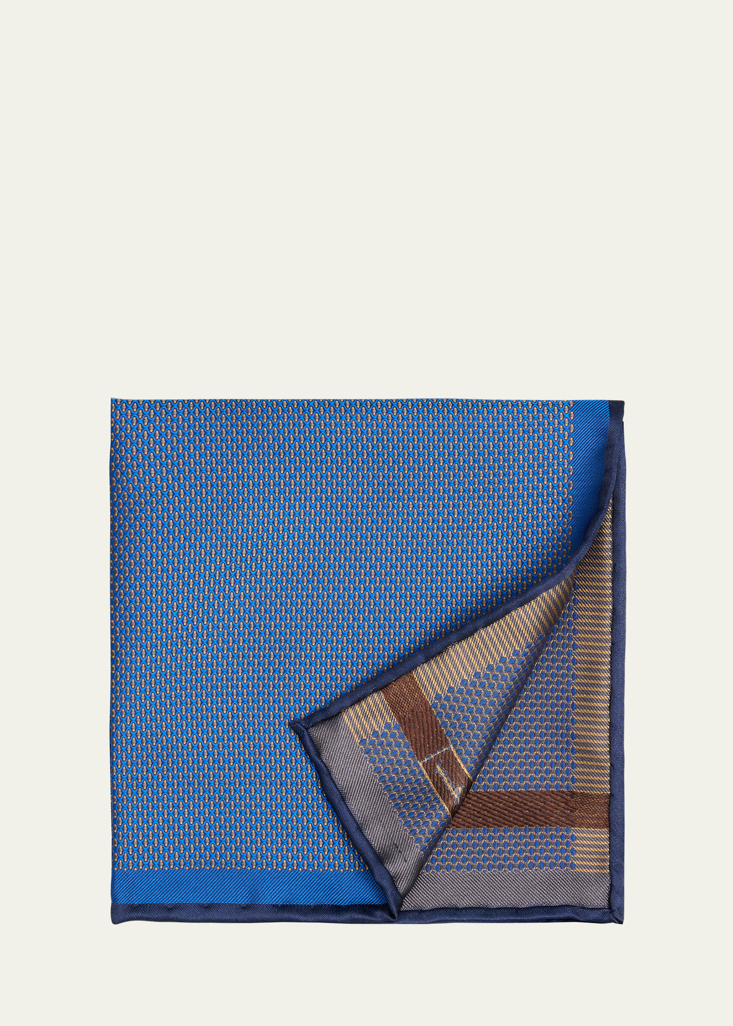 Men's Micro Jacquard Silk Pocket Square - 2